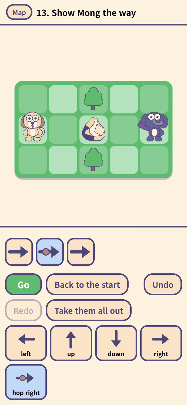 Pick cards and lay them in a row